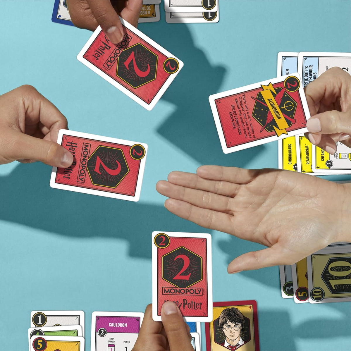 Monopoly Deal: Harry Potter Card Game | Family Games for Kids and Adults | Ages 8 and Up | 2 to 5 Players | 15 mins. | Travel Size | Christmas