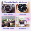 Certified USDA - 100% Organic Dried Elderberries - 1lb Bulk - Non-Irradiated, Non-Gmo, Whole Black Elderberry Immune Support For Making Elder Syrup