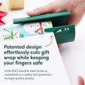 Little ELF Wrapping Paper Cutter (2-Pack) | Made in USA | Green | Holiday Gift Wrap Paper Roll Holder and Cutter