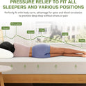 EGOHOME Full Size Memory Foam Mattress, 8 Inch Bed Mattress in A Box with Cooling Green Tea Gel, Pressure Relief with Medium Firm Support