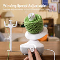 Etcokei Yarn Winder, Electric Yarn Ball Winder for Crocheting, Compact Yarn Cake Winder with Strong Tension Stepless Speed, Automatic Yarn Spinner