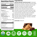 Orgain Organic Vegan Protein Bars, Peanut Butter Chocolate Chunk - 10g Plant Based Protein, Low Calorie Healthy Snacks, No Lactose or Soy