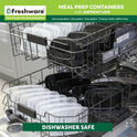 Freshware Meal Prep Containers [50 Pack] 1 Compartment Food Storage Containers with Lids, Bento Box, BPA Free, Stackable