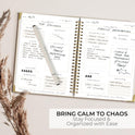Beautiful To Do List Notebook - Aesthetic Daily Planner to Easily Organize Your Tasks And Boost Productivity - Stylish Undated ADHD Planner Gift and