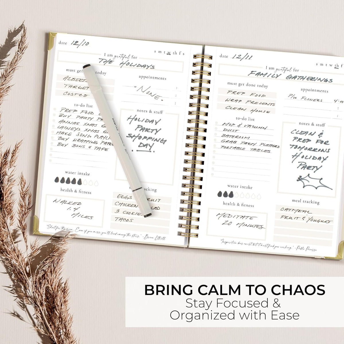 Beautiful To Do List Notebook - Aesthetic Daily Planner to Easily Organize Your Tasks And Boost Productivity - Stylish Undated ADHD Planner Gift and