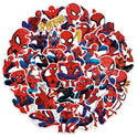 50pcs Spiderman Stickers for Water Bottle, Cool SuperHero Movie Waterproof Vinyl Decal for Kids Teen Adult Laptop Skateboard Phone Travel Case Bike