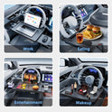 Steering Wheel Tray, Car Food Tray, Car Desk for Laptop, Multipurpose Car Table for Eating & Work, Adjustable Car Tray with Drawer and Anti-Slip