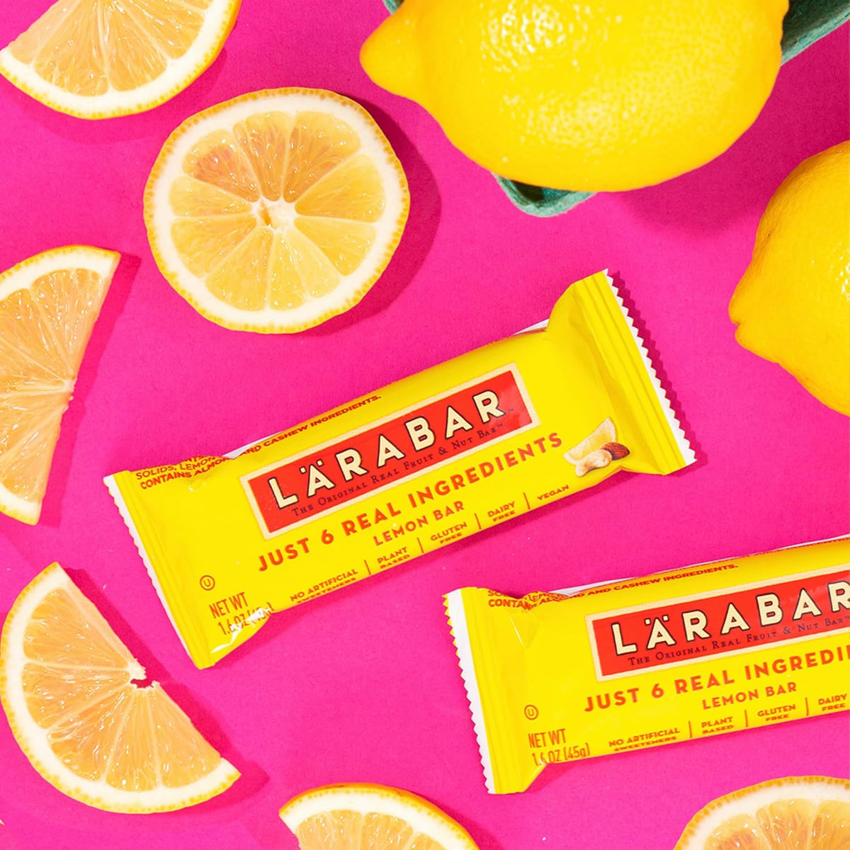 LARABAR Fruit & Nut Bars Variety Pack 18 Count (1.6 oz Each), Blueberry Muffin Lemon Apple Pie, Vegan Gluten Free Dairy Free Plant Based, Granola