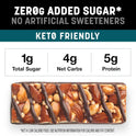 KIND ZERO Added Sugar Bars, Variety Pack, Dark Chocolate Nuts & Sea Salt, Caramel Almond & Sea Salt, Peanut Butter Dark Chocolate, Keto Friendly