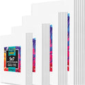 KEFF 24-Pack Canvas for Painting, 6 of 5x7, 8x10, 9x12,11x14 Painting Canvas Boards, Art Supplies for Adults & Kids - 100% Cotton Primed Canvases for