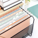 SUNEE 25 Count Hanging File Folders, Pastel Colors, Hanging File Folders Letter Size, Hanging Folders with 1/5-cut Tabs, Designed for Bulky Files