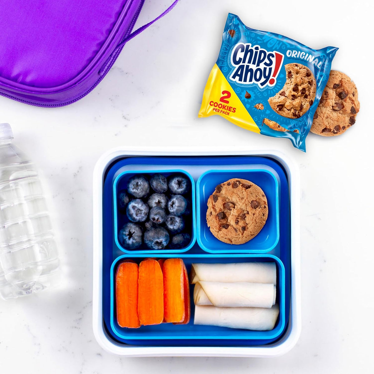 CHIPS AHOY! Cookies Variety Pack, Original Chocolate Chip, Chewy Chocolate Chip with Reese's Peanut Butter Cups & Chewy Hershey's Fudge Filled Soft