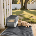 Cat Litter Mat - 23.2'' x 14.6'' Small Litter Trapping Mat, Easy to Clean Litter Box Mat, Waterproof, Urine-Proof, Non-Slip Kitty Litter Mats for
