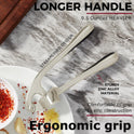 Kitessensu High Effective Garlic Press With Studs, Heavy Duty Garlic Mincer, Easy to Squeeze and Clean, Rust Proof & Dishwasher Safe, Ginger Crusher