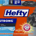 Hefty Ultra Strong 13 Gallon Trash Bags, Black Tall Kitchen Trash Bags 13 Gallon Size, Break Resistant Drawstring Enclosure, Continuous Odor Control
