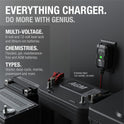 NOCO GENIUS1: 1A 6V/12V Smart Battery Charger – Automatic Maintainer, Trickle Charger & Desulfator with Overcharge Protection & Temperature