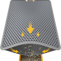 Cat Litter Mat - 23.2'' x 14.6'' Small Litter Trapping Mat, Easy to Clean Litter Box Mat, Waterproof, Urine-Proof, Non-Slip Kitty Litter Mats for