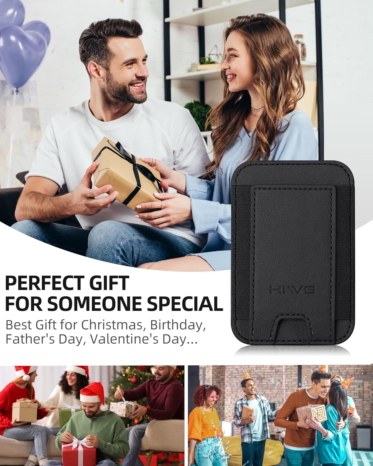 for MagSafe Wallet, Stronger Magnetic Wallet for iPhone 17/16/15/14/13/12 Series, 7 Cards Holder, Magnetic Phone Wallets, Vegan Leather Minimalist