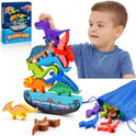 Dinosaur Toys for Kids 3-5: Wooden Stacking Montessori Toys for 3 4 5 6 7 8 Year Old Boys Girls Christmas Birthday Gifts for Kid Ages 4-8 Balance