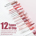 Four Candies Rose Series Gel Pens, Cute Writing Pens with Black & Pink Ink, 0.5 mm Smooth Fine Point, School Office Supplies Girly Stationery