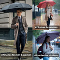 MRTLLOA 42/49 Inch Compact Windproof Travel Umbrella for Rain, Lightweight, Portable, Automatic, Strong, Waterproof Folding Umbrellas for Women, Men