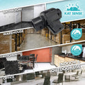 Kat Sense Covered Rat & Chipmunk Traps, Prevents Accidental Triggering with Tunneled Design, Quick Humane Kill, Indoor 'N Outdoor Mouse Snap Traps