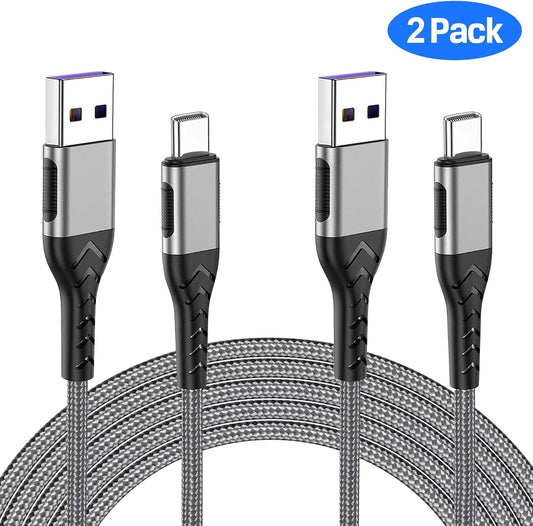 Durcord USB C Cable, Upgarded 2Pack 10ft Fast USB Type C Charging Cable for Android/Phone/Pad/Laptop, Type C Charger Braided USB Cable Compatible
