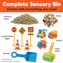 Creativity for Kids Sensory Bin: Construction Zone Playset - Preschool Learning Activities, Excavator Toys for Boys Ages 3-5+, Outdoor Toys and Gifts