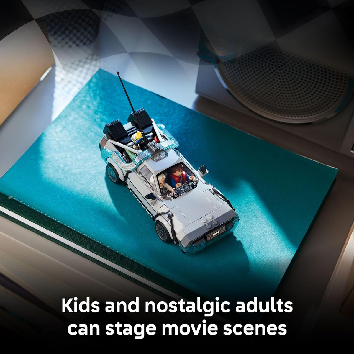 LEGO Speed Champions Time Machine from Back to The Future Building Toy for Kids - Pretend Play & Display Car Toy W/2 Build Modes for Boys & Girls