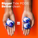 Tide Hygienic Clean Heavy 10x Duty Power PODS Laundry Detergent Pacs Original 63 count For Visible and Invisible Dirt (Pack of 1)