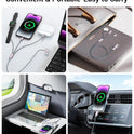 Temdan for Travel Essentials,3 in 2 USB C Cable for Apple Watch Charger/iPhone 17 Charger/Lightning,Multi Charging Cable Cord,Vacation Camping