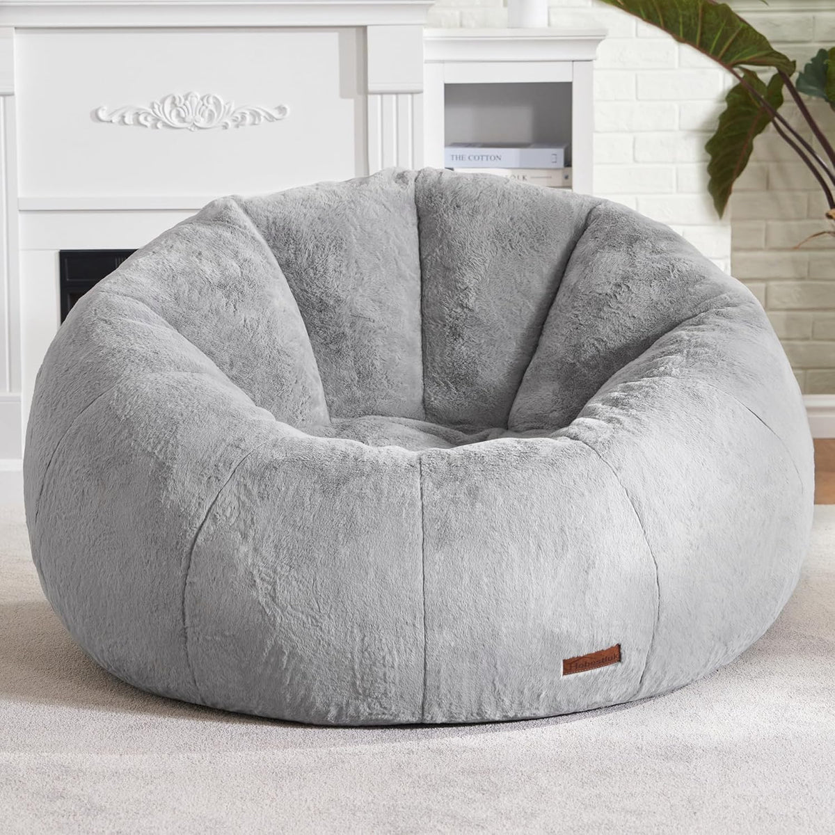 Hobestluk Bean Bag Chairs Large Bean Bag Couch for Adults Stuffed Sofa Chair Comfy Giant Bean Bag Chair with Spacious Design for Reading, Playing or