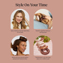 Kitsch Satin Hair Curlers, Heatless Curling Rod - Jumbo Flexi Rod, Heatless Hair Curler - Hair Curlers to Sleep In - No Heat Overnight Curls