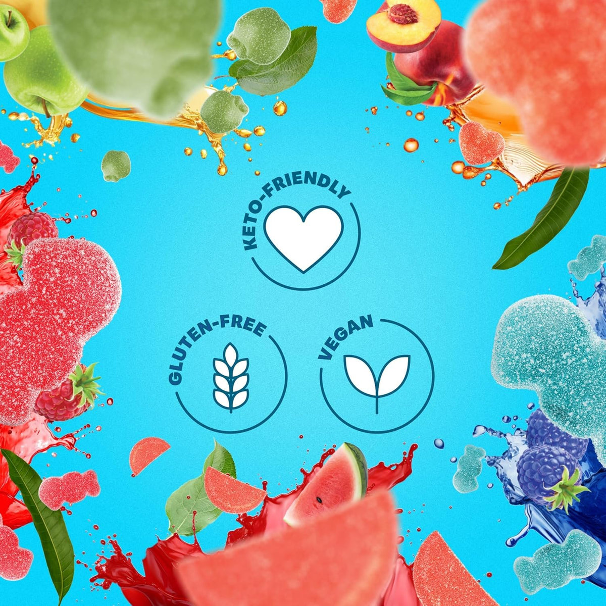 Shameless Snacks Sweet & Sour All-Stars, Sour Gummy Candy Variety Pack, Healthy, Vegan, Gluten-Free, Low Sugar, Fruit Snacks, Red Raspberry
