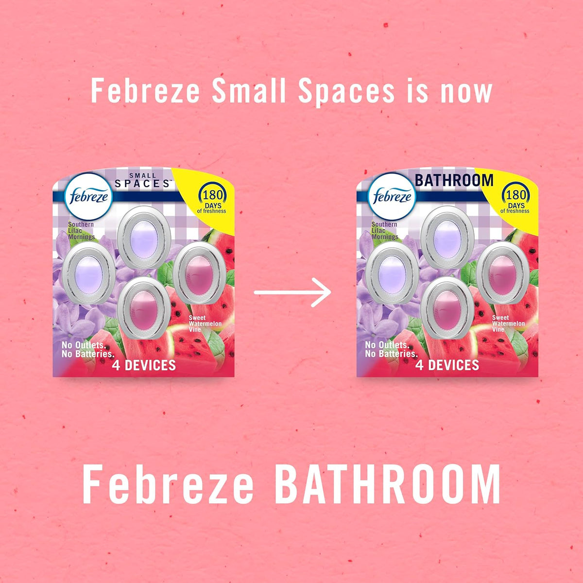 Febreze Bathroom Air Freshener, Odor-Fighting, Plug In Alternative, Air Fresheners for Home and Bathroom and Kitchen, Closet Air Fresheners