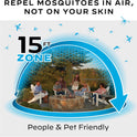 Thermacell Mosquito Repeller Patio Shield; Includes 12-Hour Refill; 15 Foot Zone of Protection; Highly Effective Mosquito Repellent for Patio; Bug