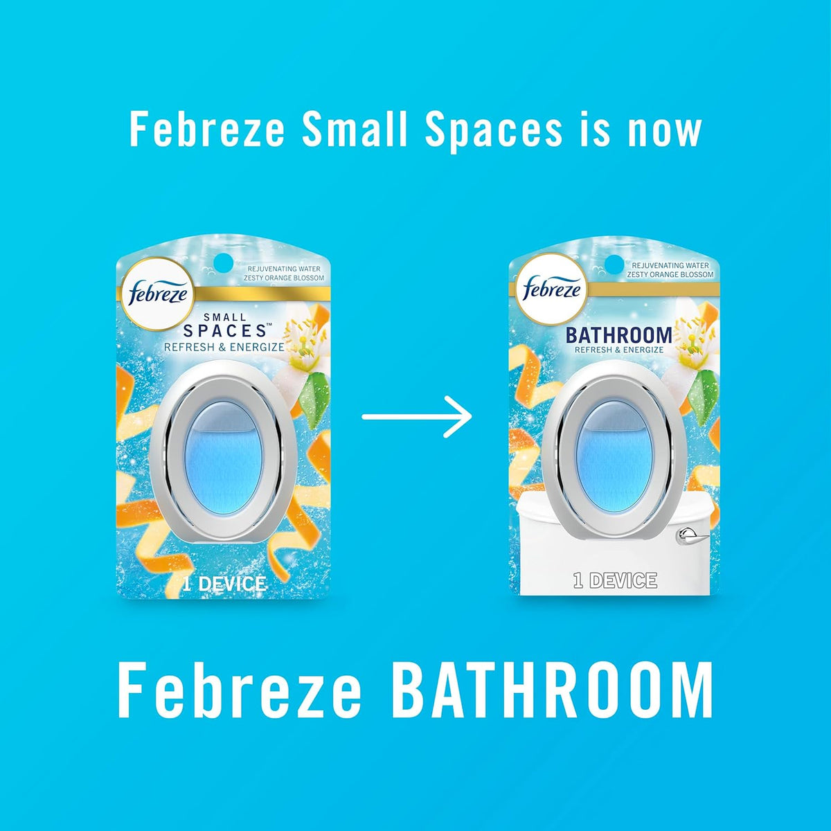 Febreze Bathroom Air Freshener, Odor-Fighting, Plug In Alternative, Air Fresheners for Home, Bathroom, & Kitchen, Closet Air Fresheners, Pet & Litter