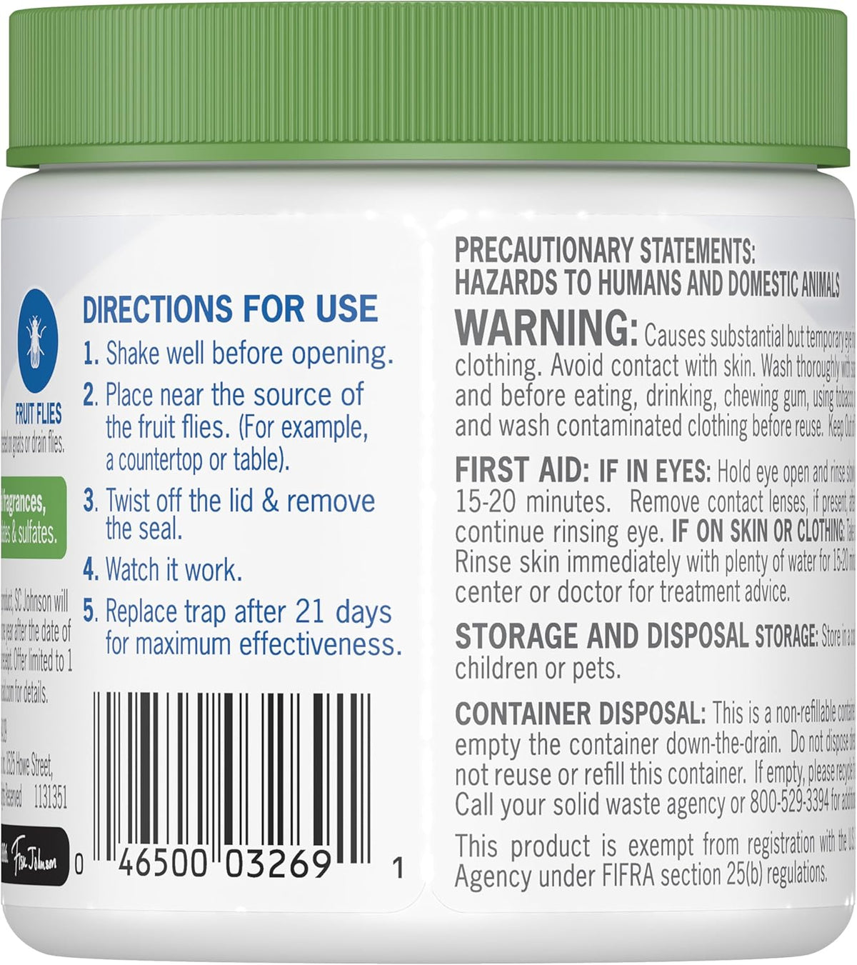 Raid Essentials Fruit Fly Trap for Indoors, Made with Essential Oils, Child and Pet Safe, 5.4 oz