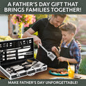 Kaluns Grilling Accessories, Gifts for Men Christmas Grilling Gifts for Dad, Heavy Duty Stainless Steel BBQ Grill Tools Set for Outdoor Grill