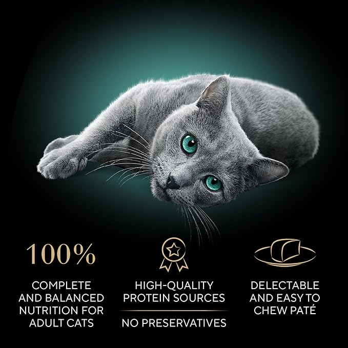 Sheba Perfect Portions Wet Cat Food Pate with Sustainable Salmon, Signature Seafood Entree, and Tender White Fish and Tuna Entree Variety Pack, 2.6