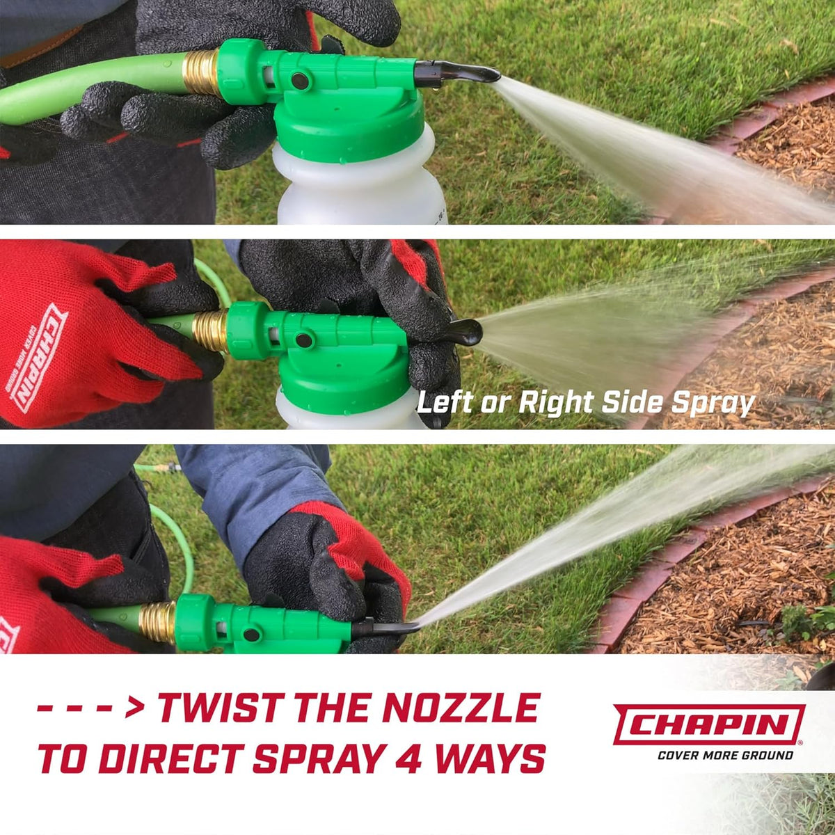 Chapin G390 Hose End Sprayer for Water Soluble Materials, 20 Gallon, 32 Ounce Tank, Finger Control and Backflow Prevention, for Spraying Lawns