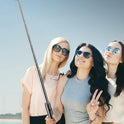 71" Phone Tripod & Selfie Stick, All in One Extendable Cell Phone Tripod with Wireless Remote, Tripods Stand for iPhone & Travel Selfie Stick 360°