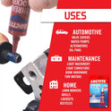 Loctite Threadlocker Blue 242 - Removable Thread Lock Glue for Nuts, Bolts, & Fasteners, Medium Strength Screw Glue to Prevent Loosening & Corrosion