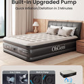 Air Mattress Queen with Built in Pump, Inflatable Mattress Blow Up Mattress 18 Raised Comfort,Upgraded Surface Portable Bed, Air Bed for Home, Guest