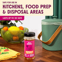 Aunt Fannie's FlyPunch Fruit Fly Trap for Indoor and Kitchen Use, Ready to Use, Made with Plant Based Ingredients, Safe Near Food, Each Bottle Lasts