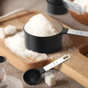 TILUCK Measuring Cups & Spoons Set, Stackable Cups and Spoons, Nesting Measure Cups with Stainless Steel Handle, Kitchen Gadgets for Cooking & Baking