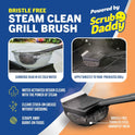 Mr. Bar-B-Q Steam Clean Grill Brush Powered by Scrub Daddy
