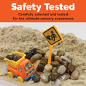 Creativity for Kids Sensory Bin: Construction Zone Playset - Preschool Learning Activities, Excavator Toys for Boys Ages 3-5+, Outdoor Toys and Gifts