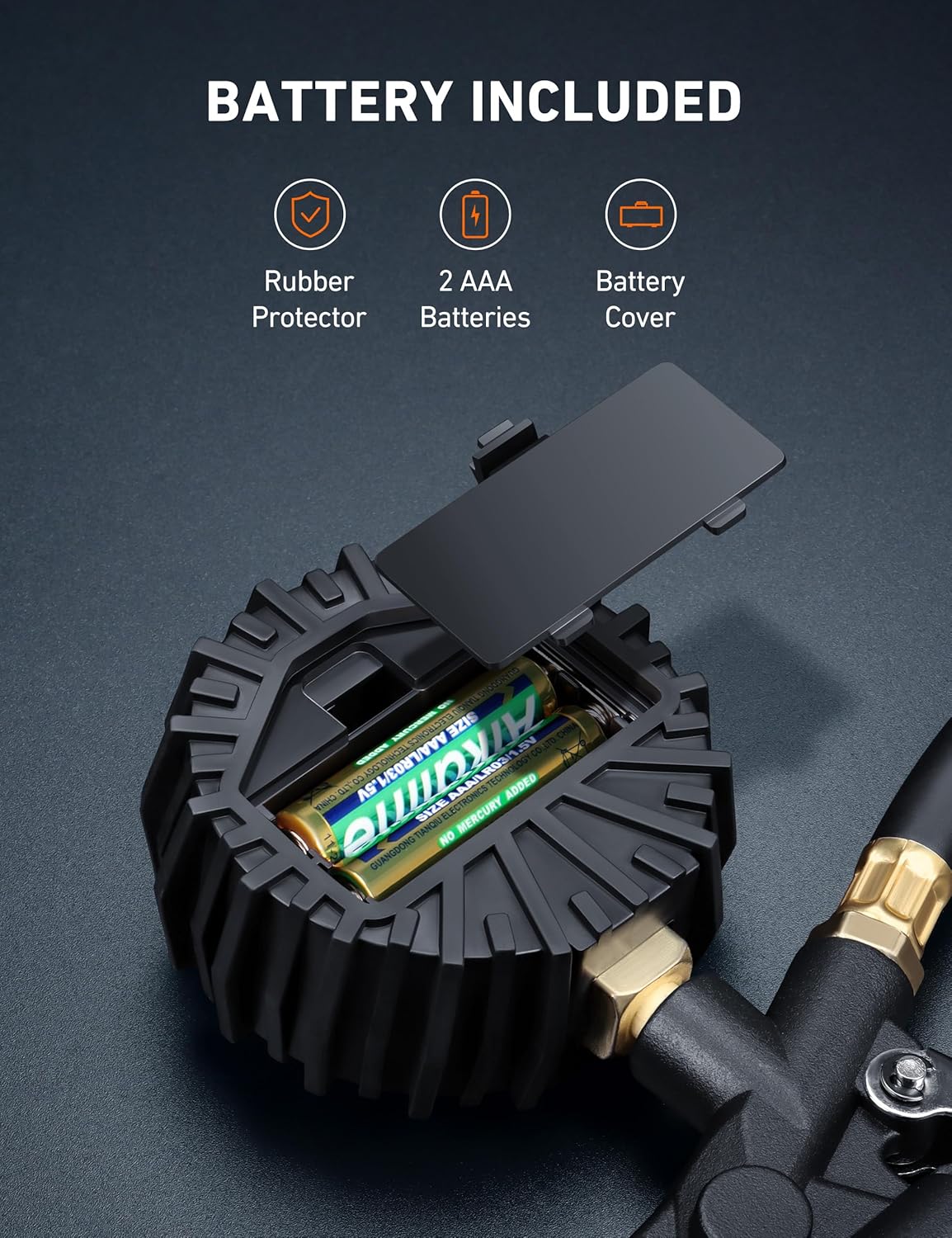 AstroAI Digital Tire Pressure Gauge with Inflator, 3-250 PSI Air Chuck & Compressor Accessories Heavy Duty with Quick Connect Coupler, 0.1 Display