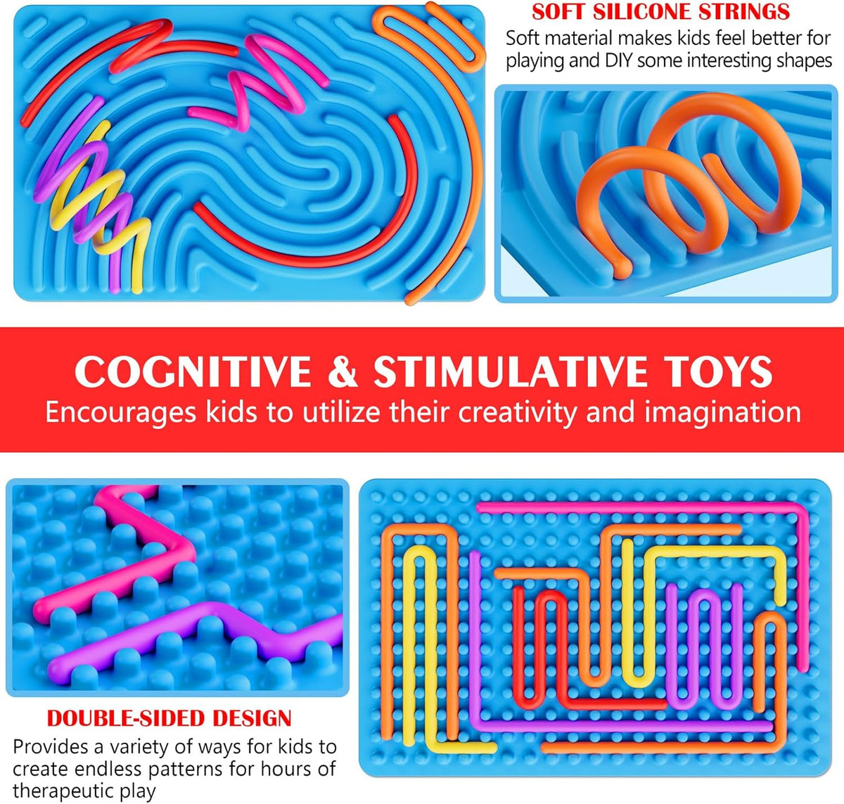 Sensory Fidget Toys for Kids Toddler Boys ,Sensory Activity Board for Stress Anxiety Autistic ADHD, Calm Down Travel Airplane Essentials Toys for 3